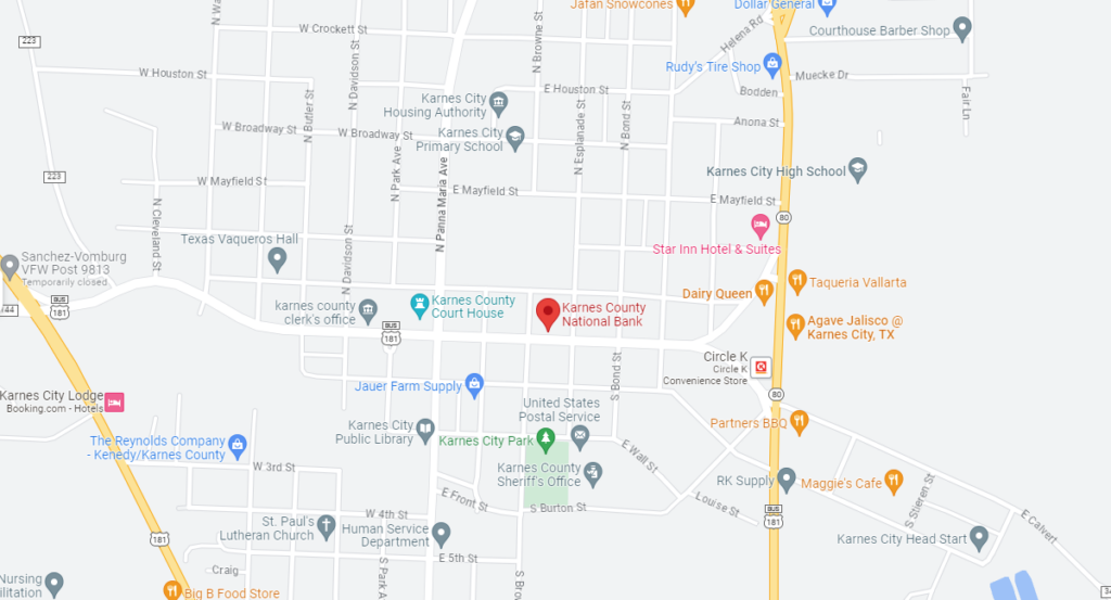 Karnes County National Bank Locations
